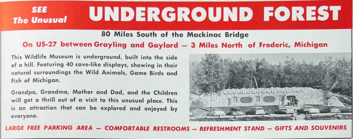 Underground Forest - Old Ad From 1959 Playtime Guidebook